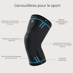 KneeForce Pro™- genouillère de compression respirante